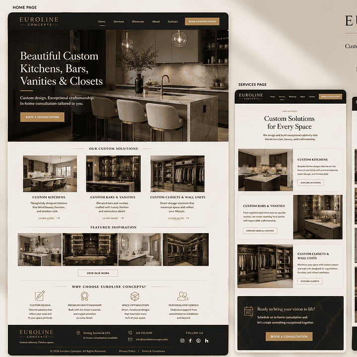 euroline site design planning page